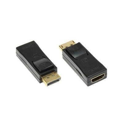 Adapter Displayport 1.2 Stecker an HDMI Buchse 4K / UHD @30Hz vergoldete Kontakte schwarz Good C