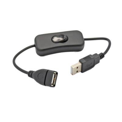 KAB USB A Stecker-Buchse Strom Schalter