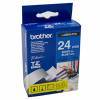 Brother TZE-555 LAMINATED TAPE 24MM 8M WHITE ON BLUE