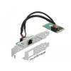Netzwerkadapter Mini PCIe I/O PCIe full size 1 x RJ45 Gigabit LAN Delock [95266]